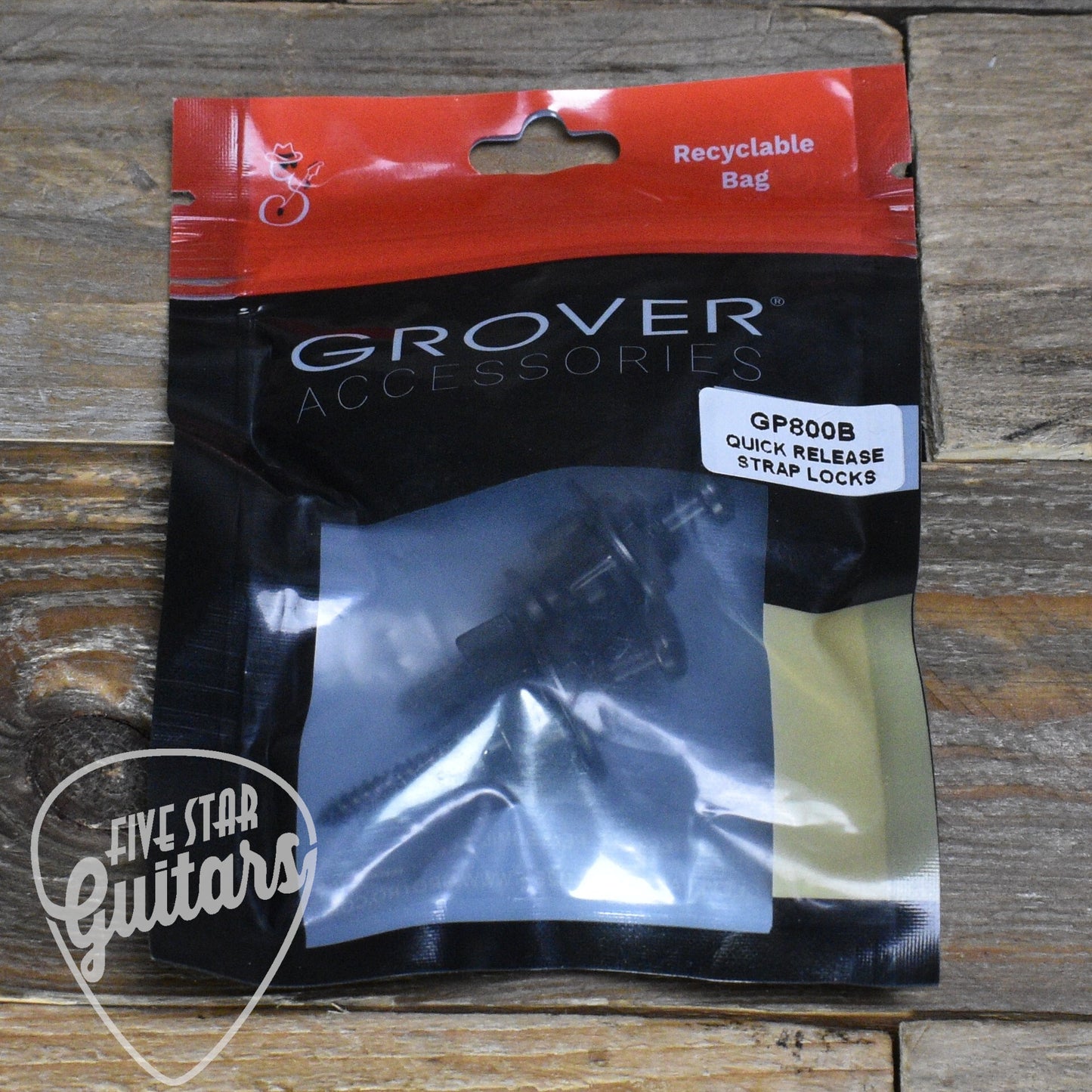 Grover Quick Release Straplocks - Black