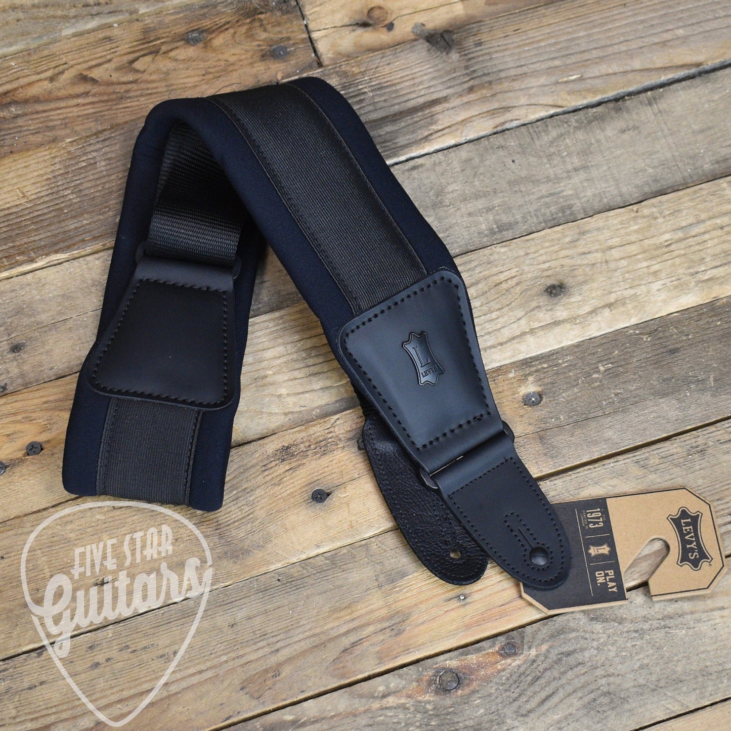 Levy's 3.25" Comfort Series Strap - Black Neoprene