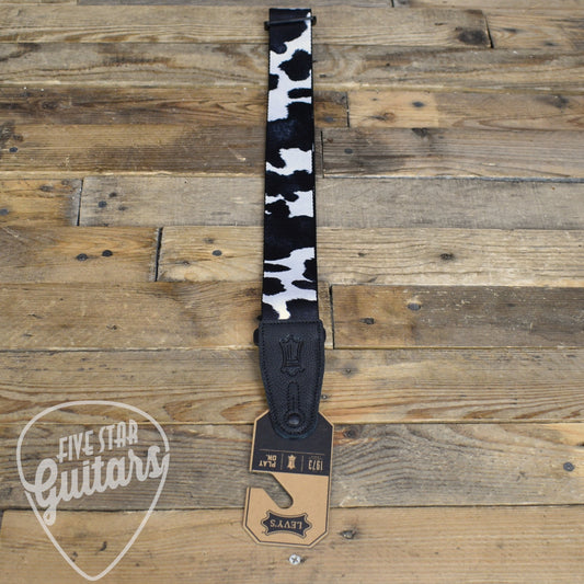 Levy's Untamed Animal Print Series Strap - Black and White Cow