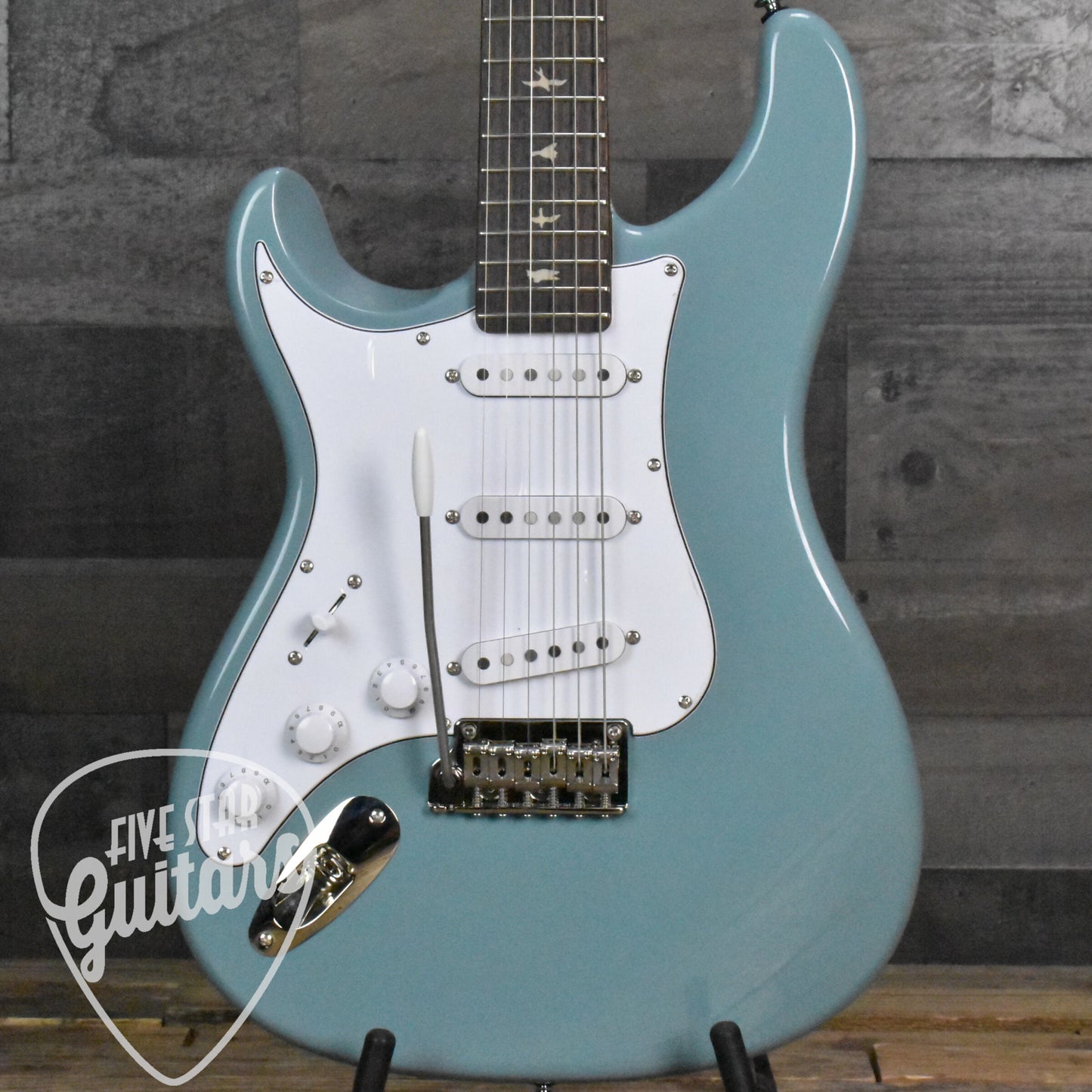 PRS SE Silver Sky Left-Handed 2J Rosewood Fingerboard - Stone Blue with Gig Bag