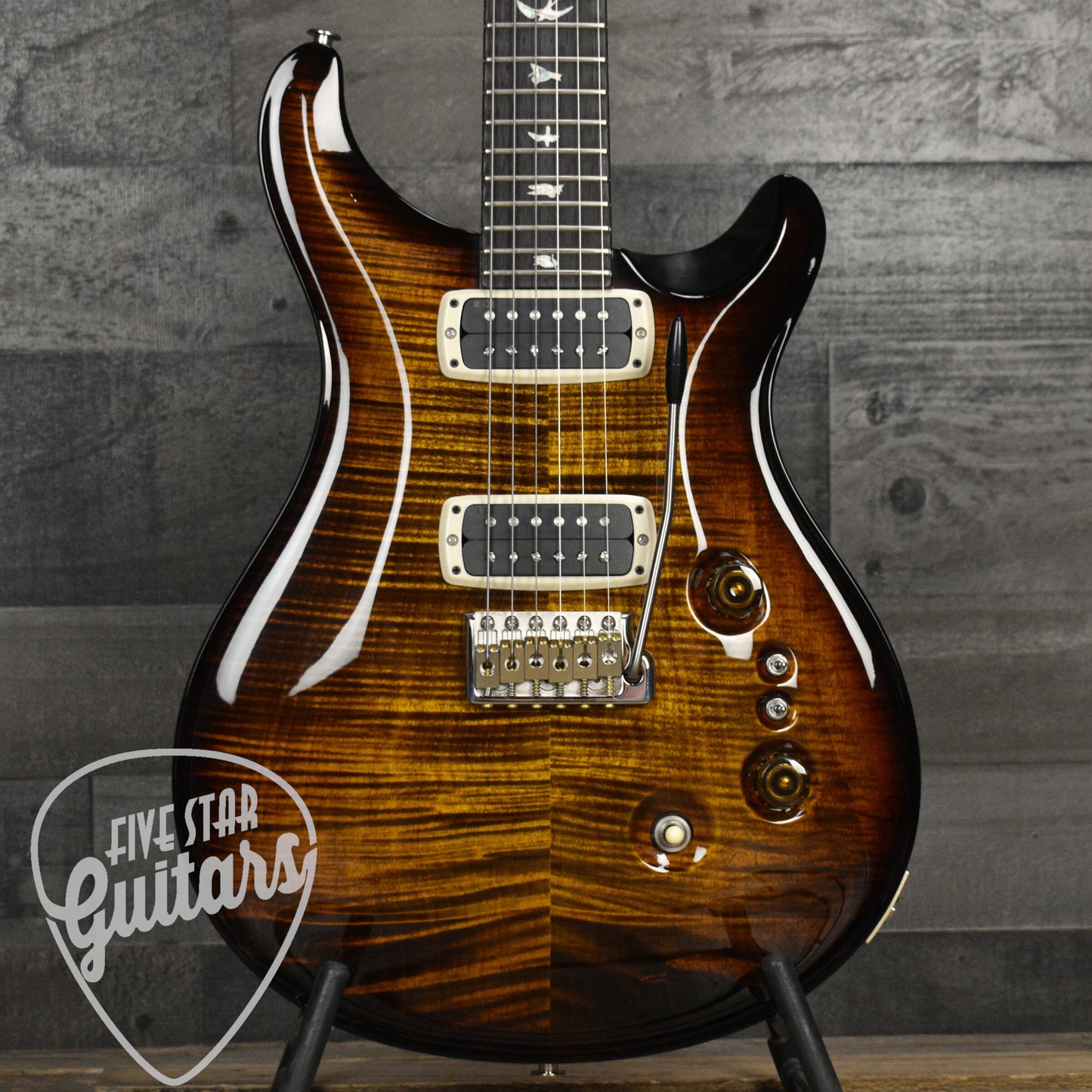 Paul Reed Smith Custom 24-08 - Black Gold Wraparound Burst with Hard Shell Case