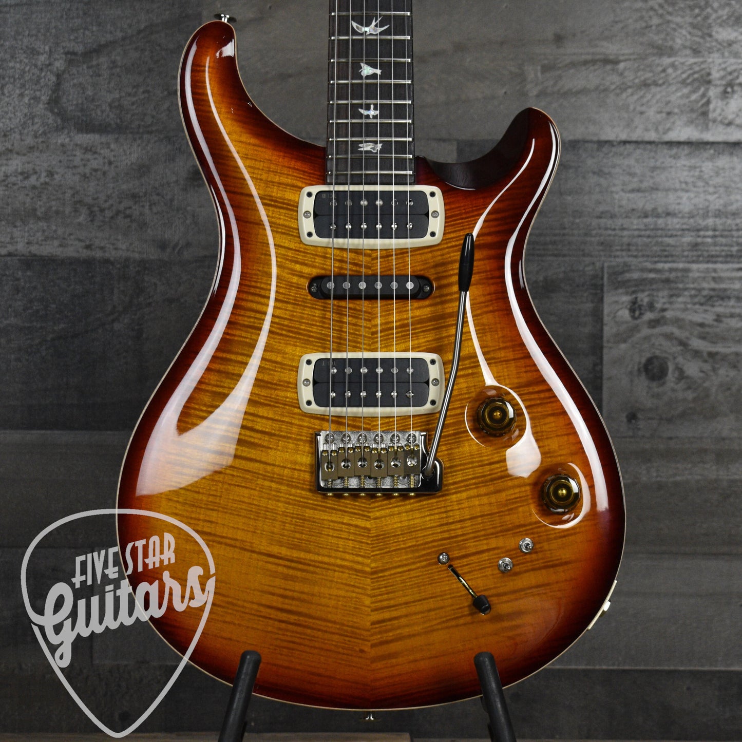 Paul Reed Smith Modern Eagle V - Dark Cherry Sunburst with Hard Shell Case