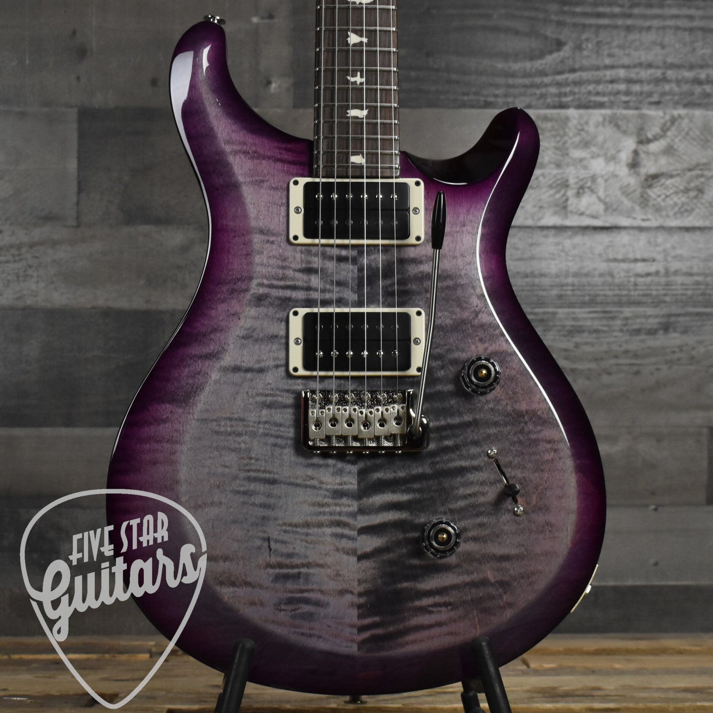 Paul Reed Smith S2 Custom 24 - Faded Gray Black Purple Burst with Premium Gig Bag