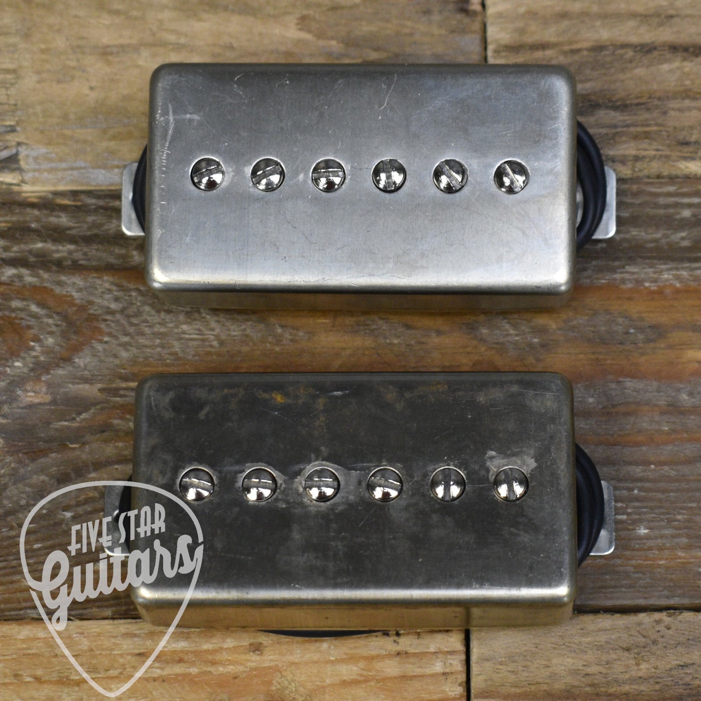 Pender Alnico V Humbucker-Sized P90 Set - Raw Nickel