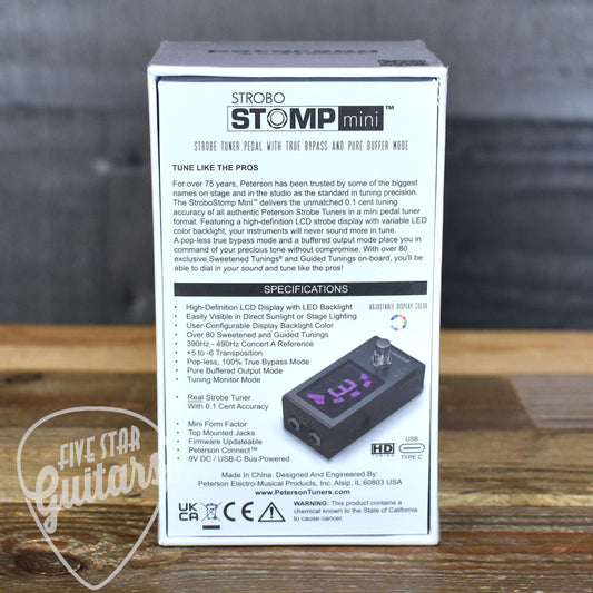 Peterson StroboStomp Mini Tuner Pedal