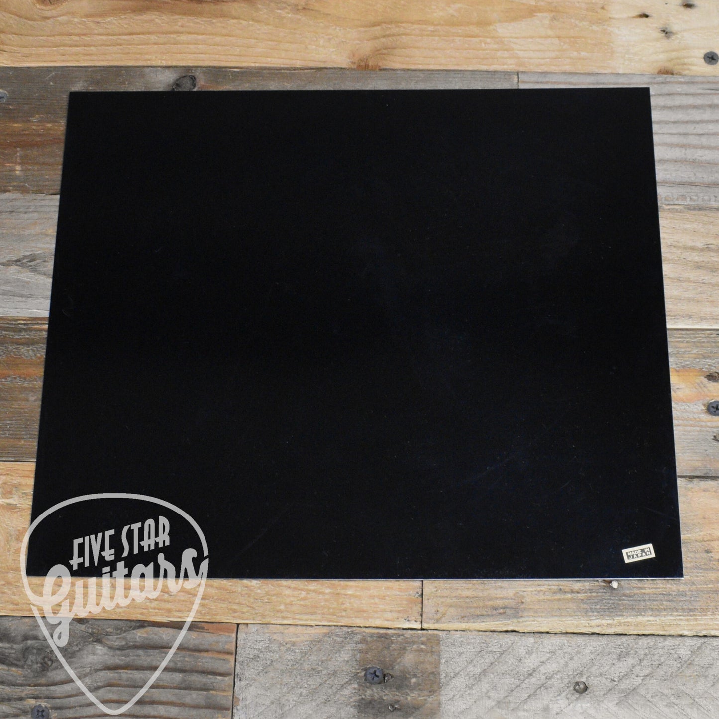 Pickguard blank (10" x 12") with adhesive back for acoustic - Black