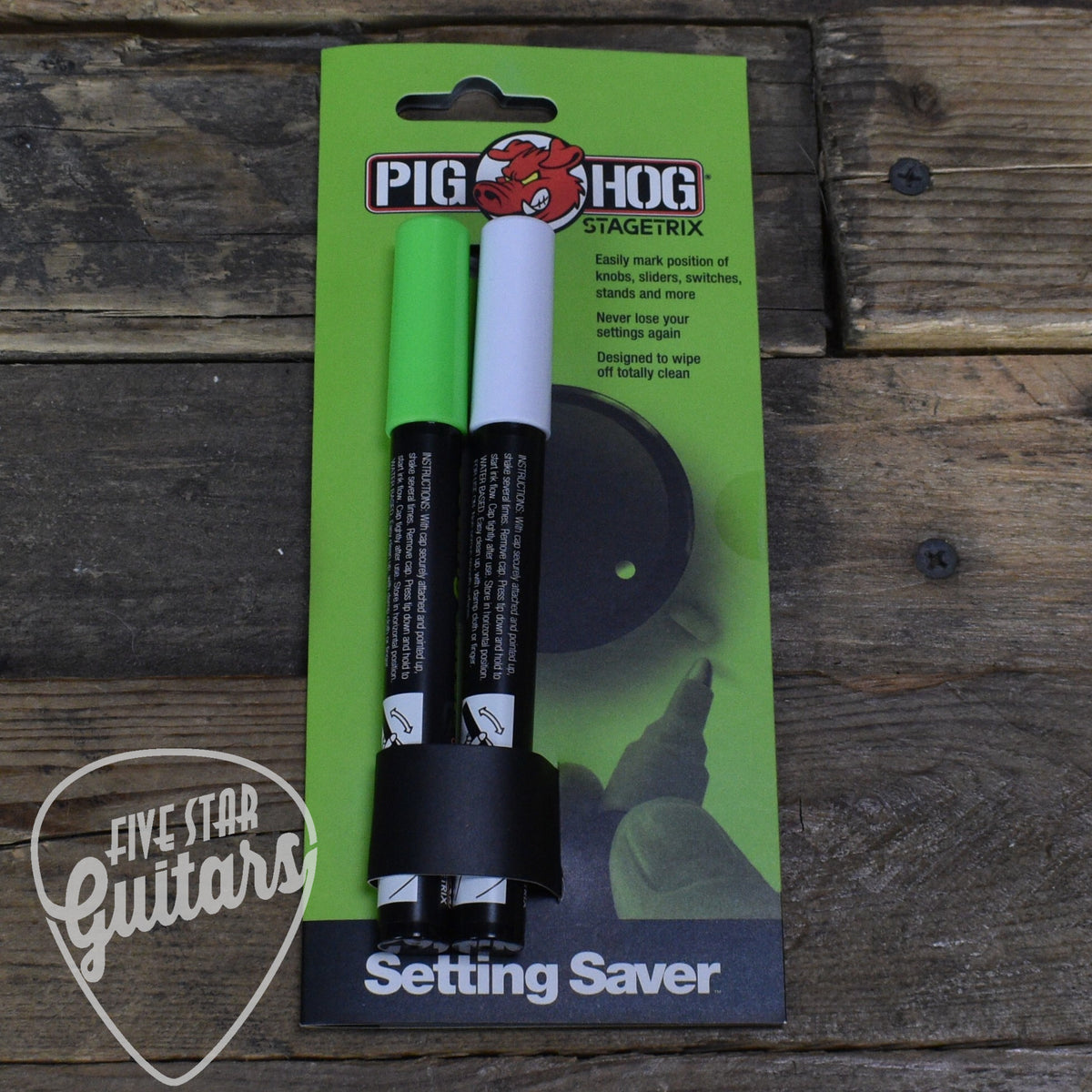 Pig Hog Stage Trix Setting Saver Marker 2 Pack