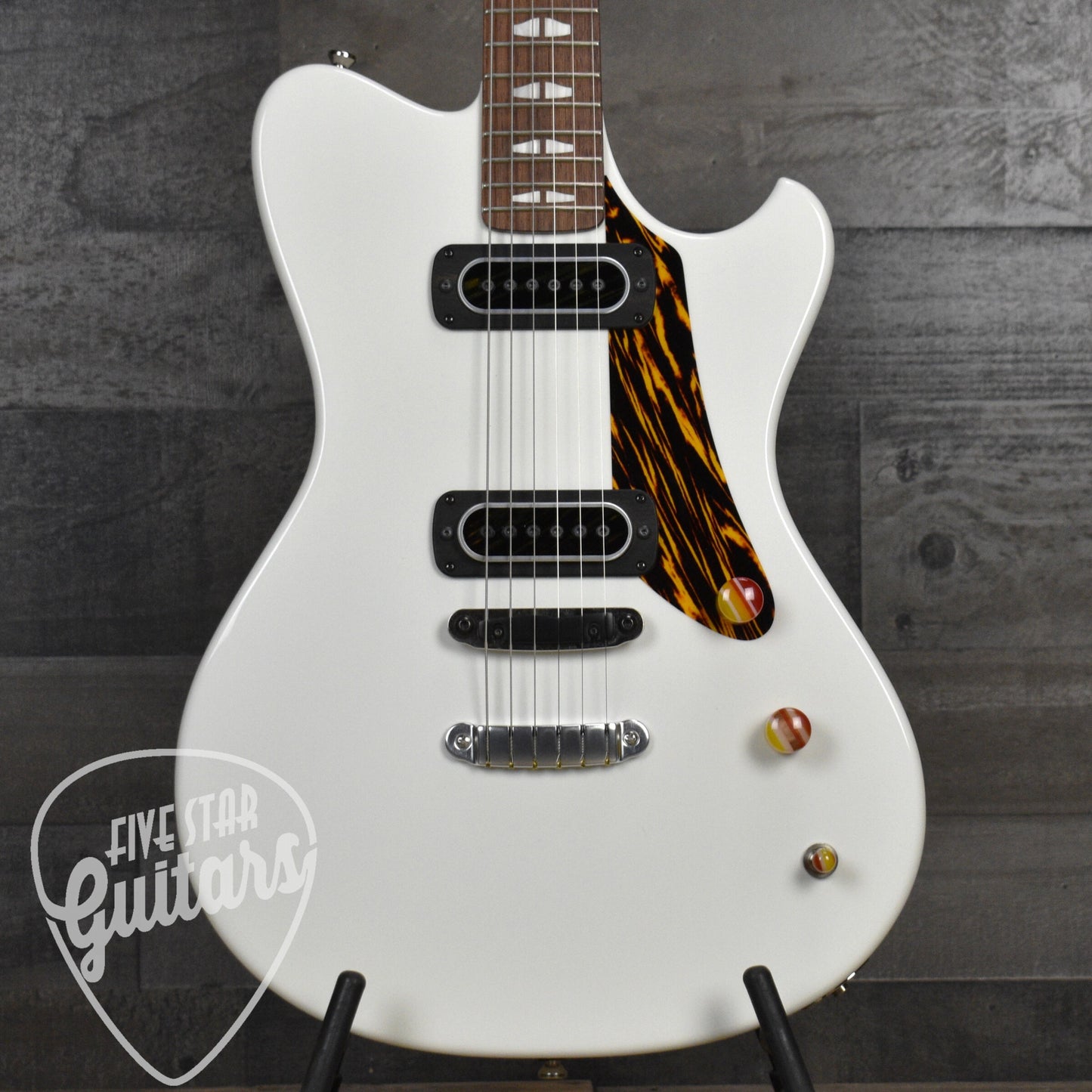 Powers Electric A Type - Moonlight White - Top Loading Hardtail with Powers Electric Gigbag
