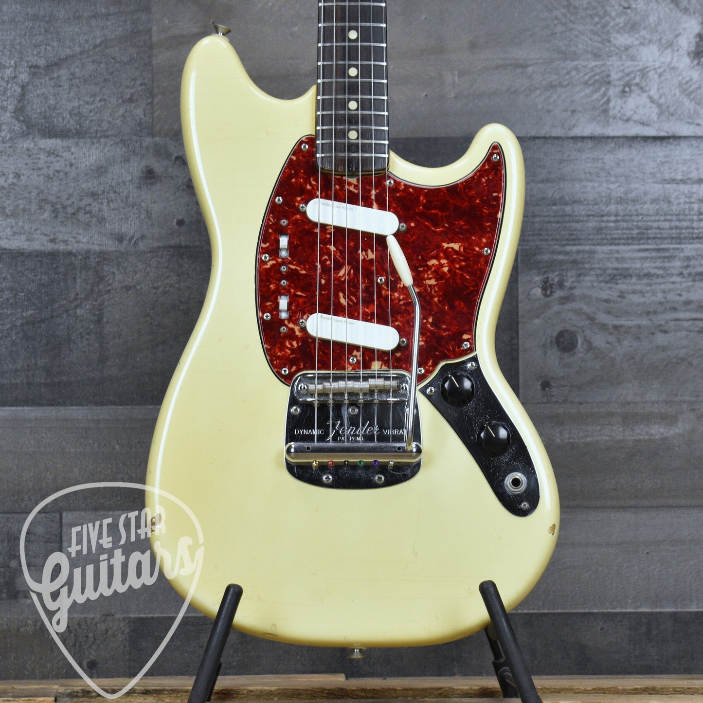 Pre-Owned 1965 Fender Mustang - Olympic White with Original Hardshell Case