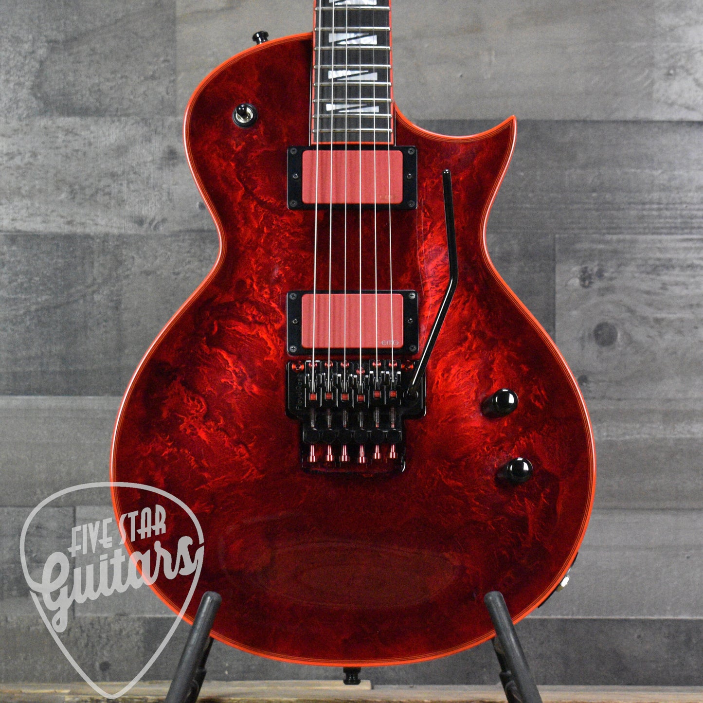 Pre-Owned ESP Gary Holt EC FR Electric Guitar - Liquid Metal Lava with Hardshell Case