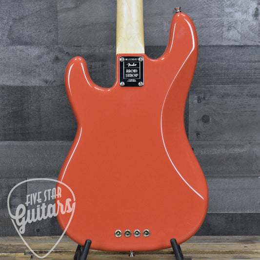 Pre-Owned Fender Mod Shop Precision Bass - Fiesta Red with Hard Shell Case