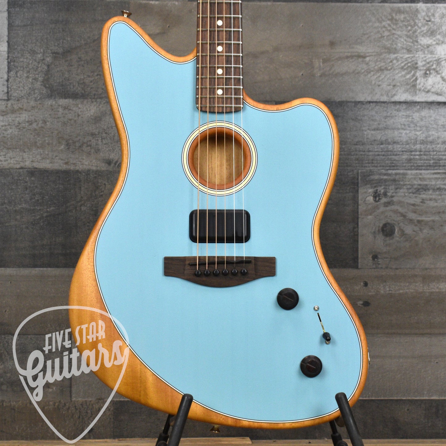 Pre-Owned Fender Player Acoustasonic Jazzmaster - Ice Blue with Gigbag