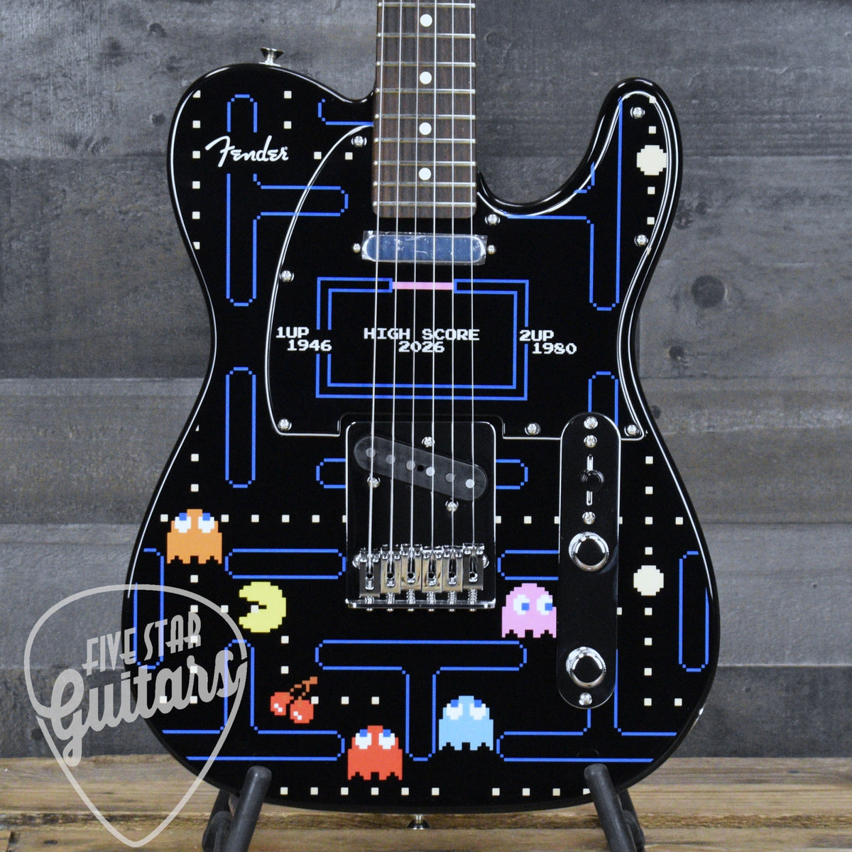 Pre-Owned Fender x PAC-MAN Player II Telecaster - PAC-MAN Graphic with Gigbag