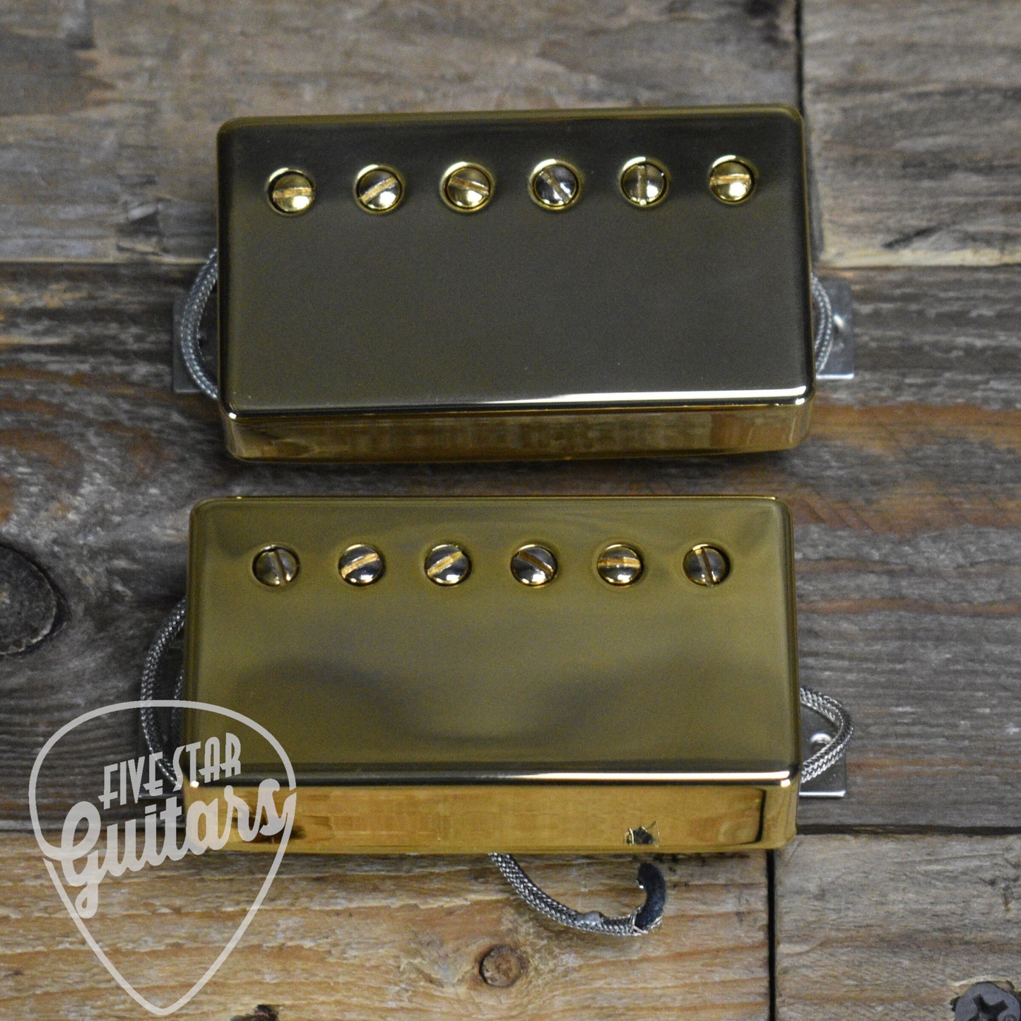 Pre-Owned Gibson 498T/490R set with Gold Covers