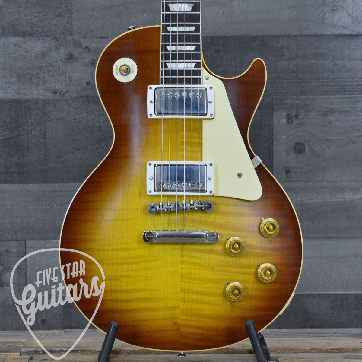 Pre-Owned Gibson Custom Shop Les Paul '59 Standard Reissue R9 - Iced Tea Burst with Hard Shell Case