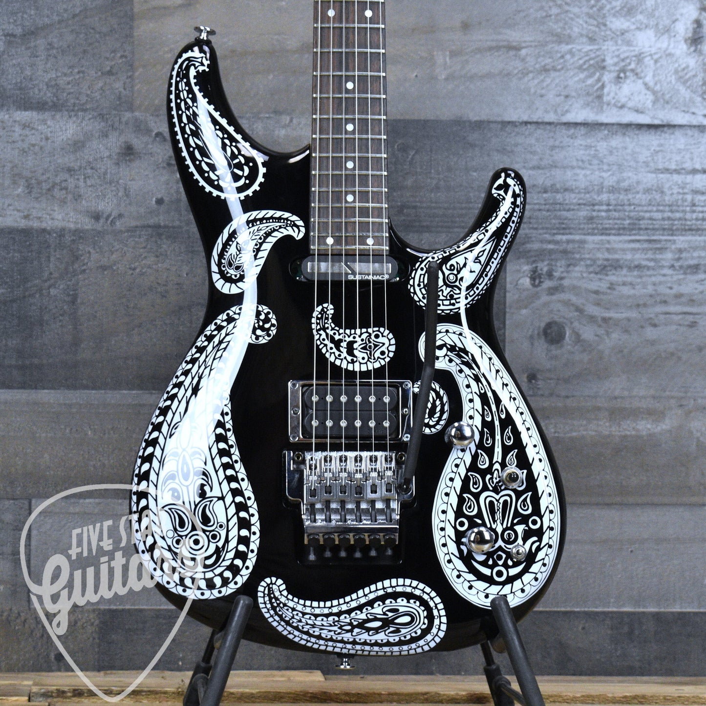 Pre-Owned Ibanez Joe Satriani JS1BKP - Black Paisley with Hardshell Case