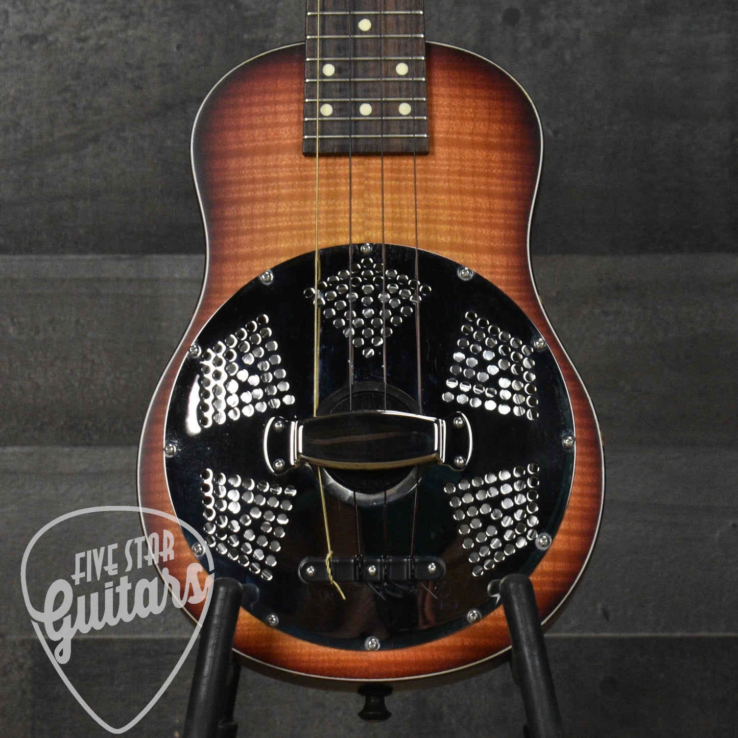 Pre-Owned National Resonator Ukulele - Sunburst with National Hardshell Case
