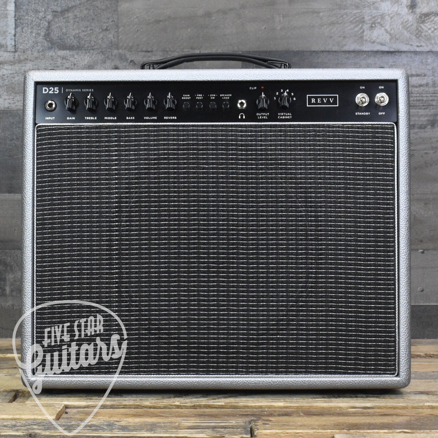 Pre-Owned Revv Dynamis Series D25 1x12 Combo Five Star Guitars Exclusive - Silver Tolex with Black Grill