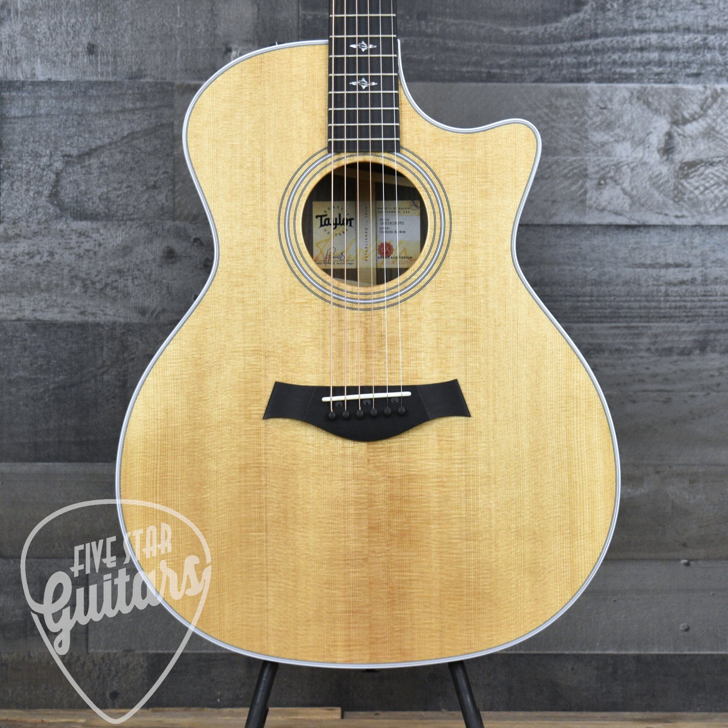 Pre-Owned Taylor Custom 414ce Grand Auditorium - Natural with Hard Shell Case - Five Star Select