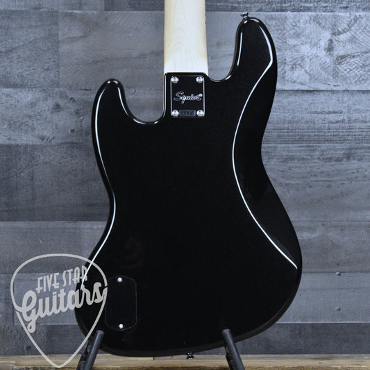 Squier Affinity Series Active Jazz Bass V Maple Fingerboard - Black Metallic
