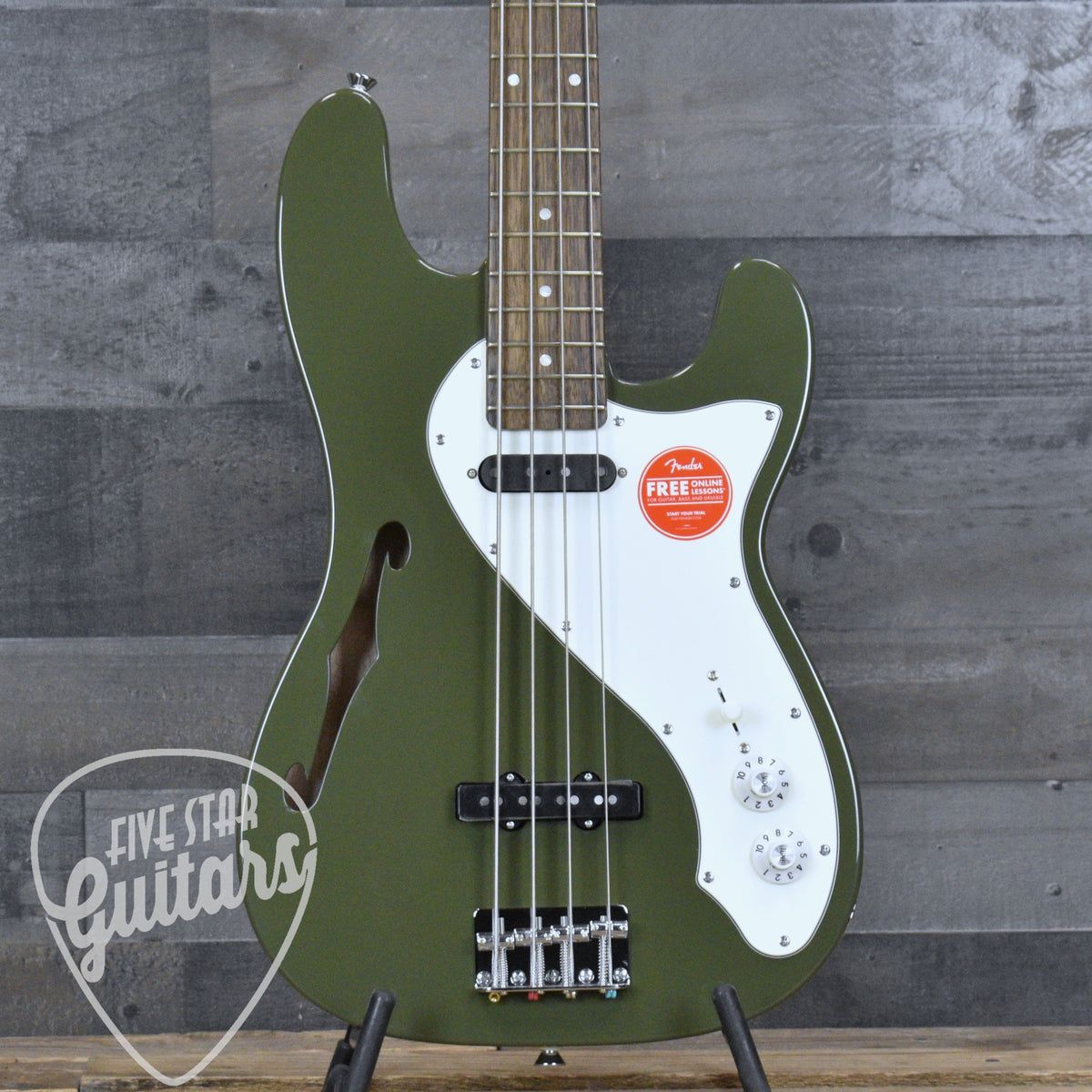 Squier Paranormal Precision Bass Thinline SJ - Olive