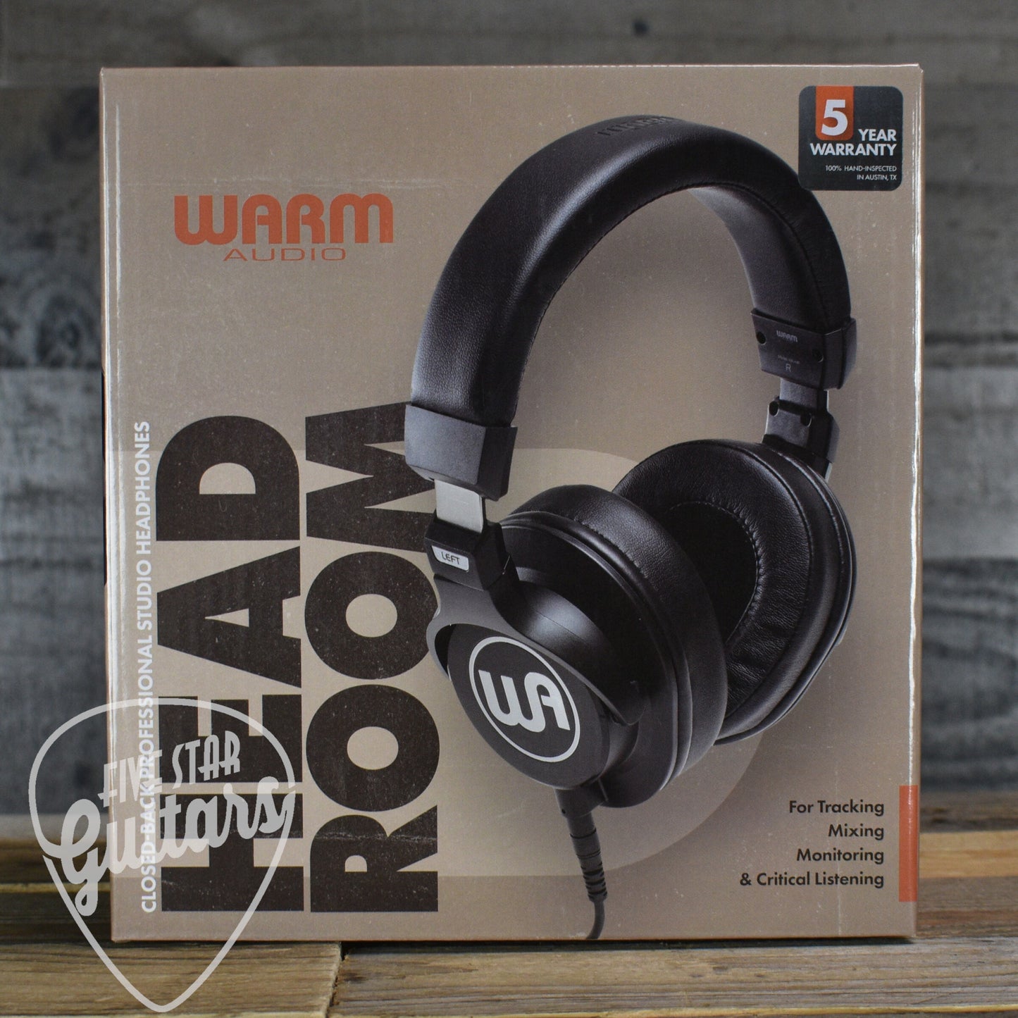 Warm Audio HeadRoom Closed-Back Professional Studio Headphones - Black with Carrying Case