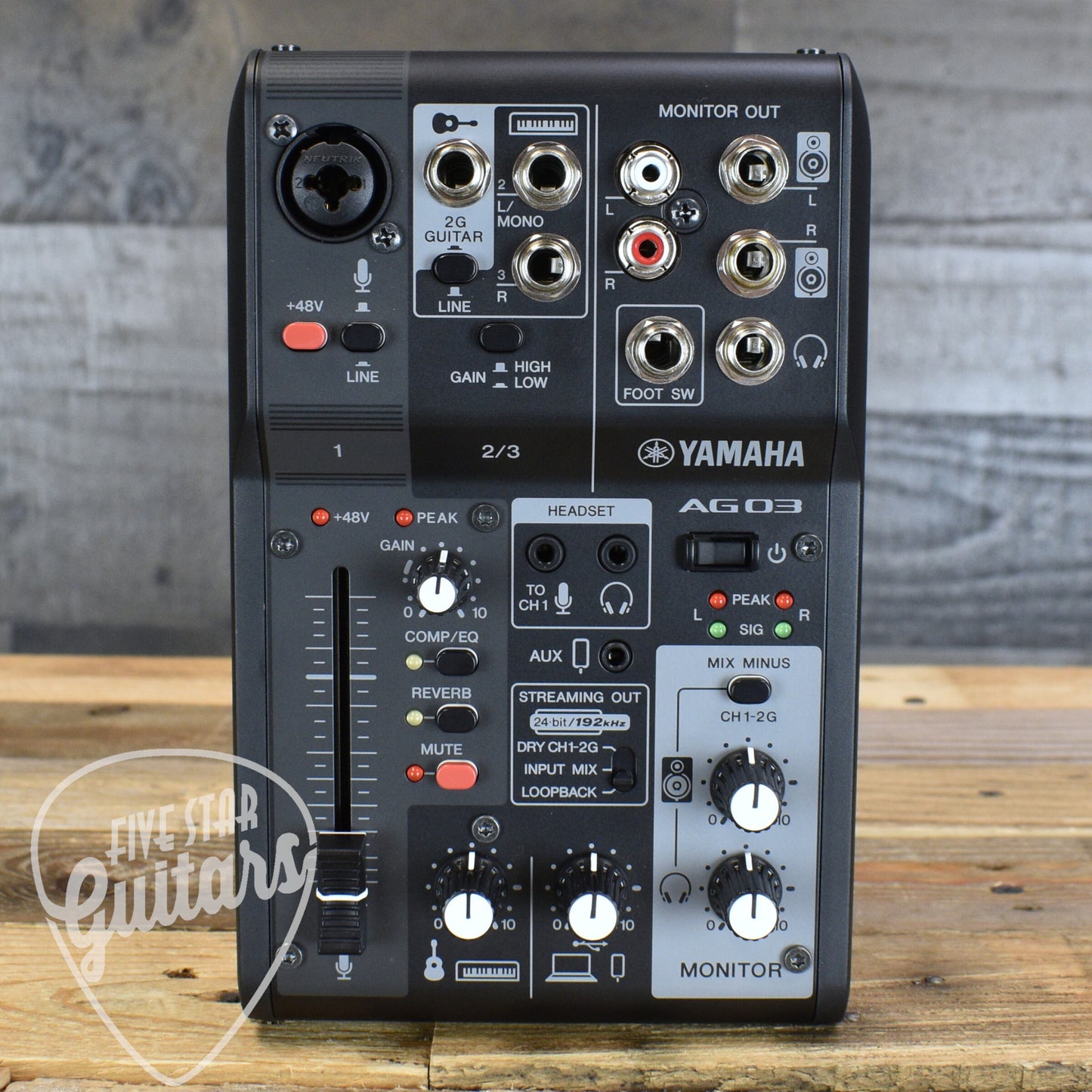 Yamaha AG03MK2 3-Channel Live Streaming Loopback Audio USB Mixer