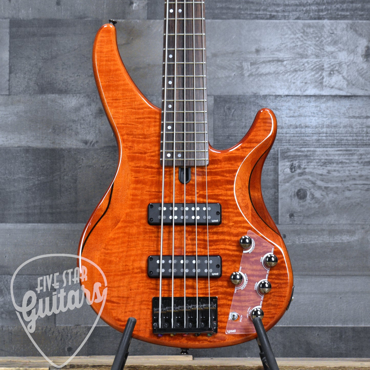 Yamaha TRBX605FM 5-String Bass Guitar - Caramel Brown