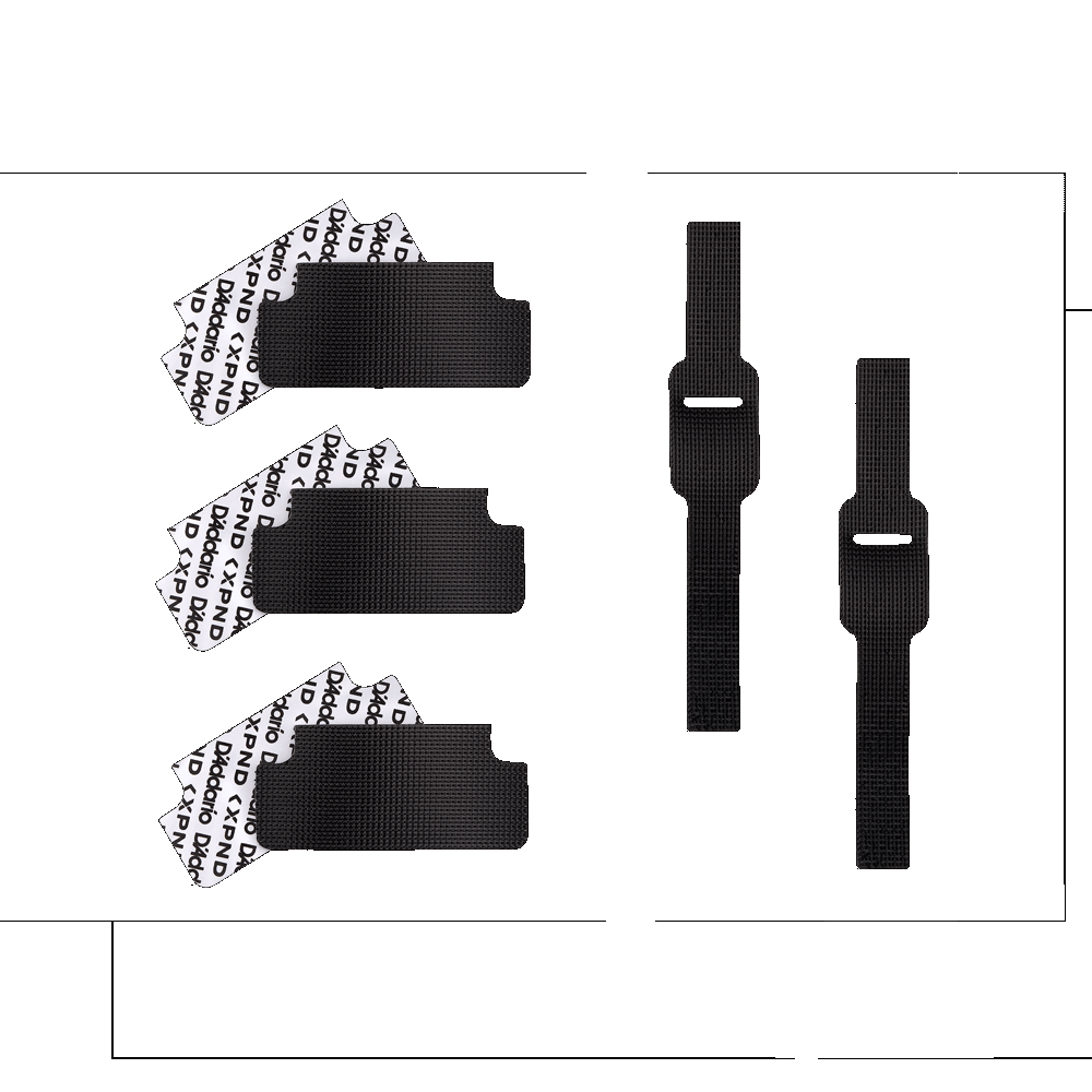 D'Addario Pedal Grip Strips Standard Size 6 strips