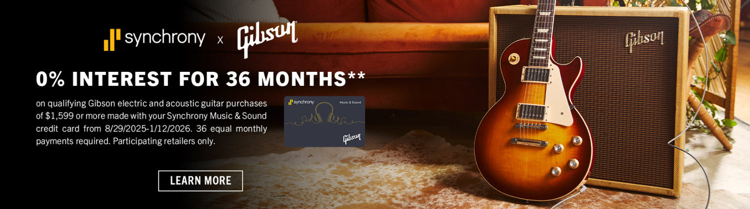 Gibson Guitars Limited Time Special Financing with Synchrony