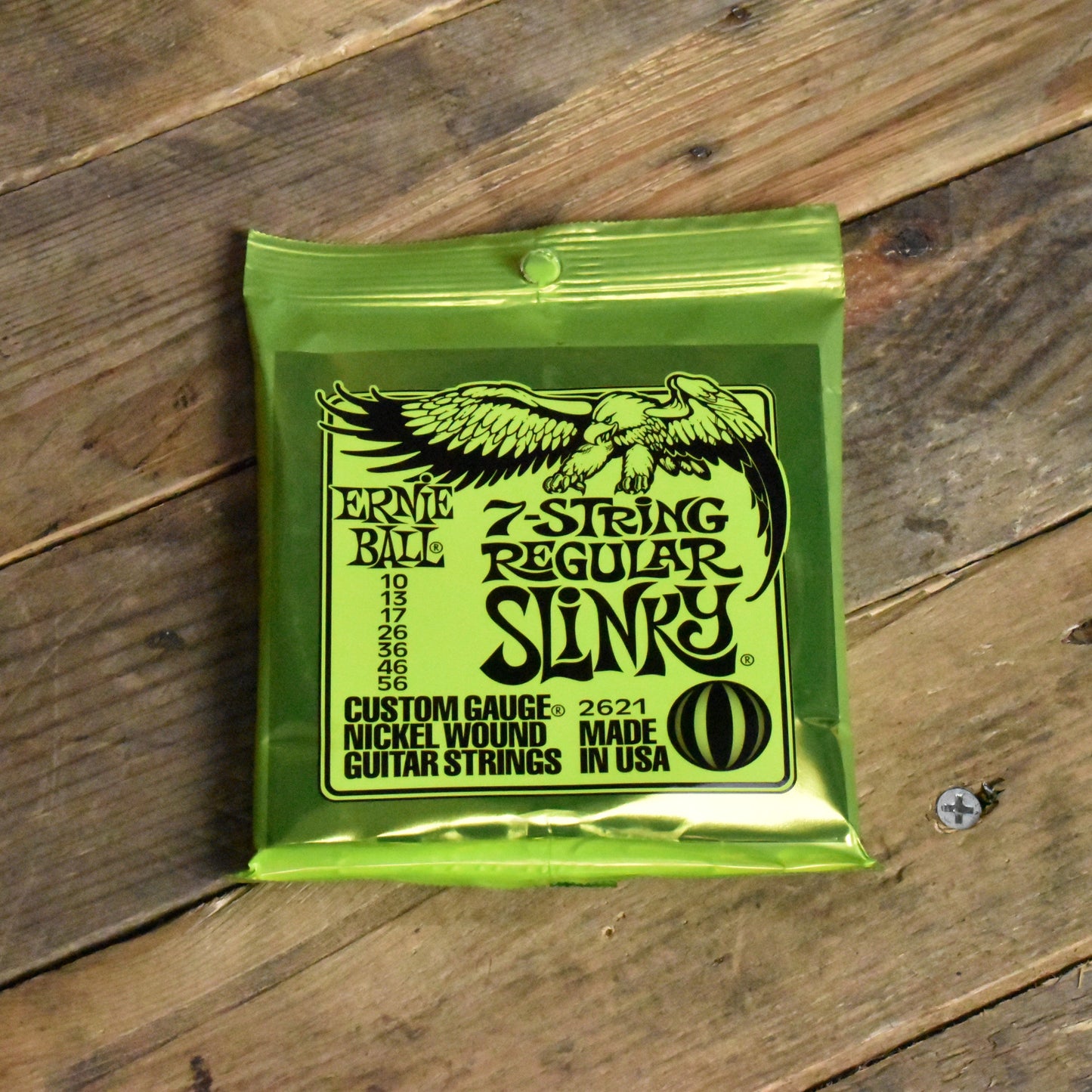 Ernie Ball P02621 Regular Slinky 7-String Electric Guitar Strings 10-56