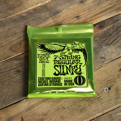 Ernie Ball P02621 Regular Slinky 7-String Electric Guitar Strings 10-56