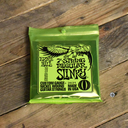 Ernie Ball P02621 Regular Slinky 7-String Electric Guitar Strings 10-56