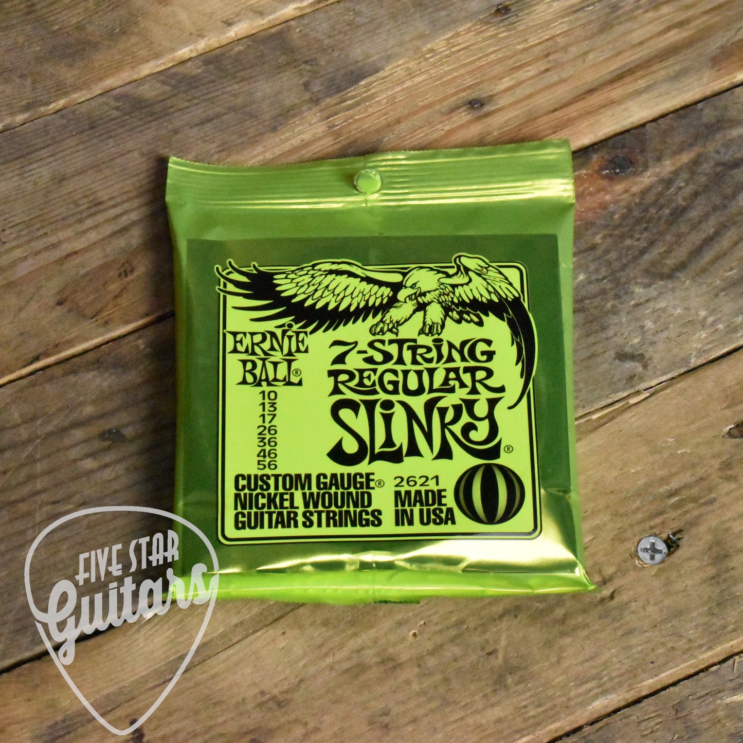 Ernie Ball P02621 Regular Slinky 7-String Electric Guitar Strings 10-56