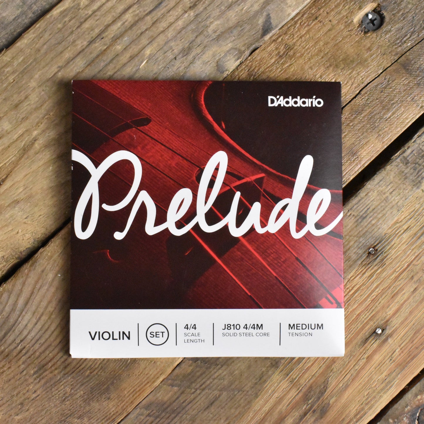 D'Addario Prelude Violin String Set J810-4/4M 4/4 Medium