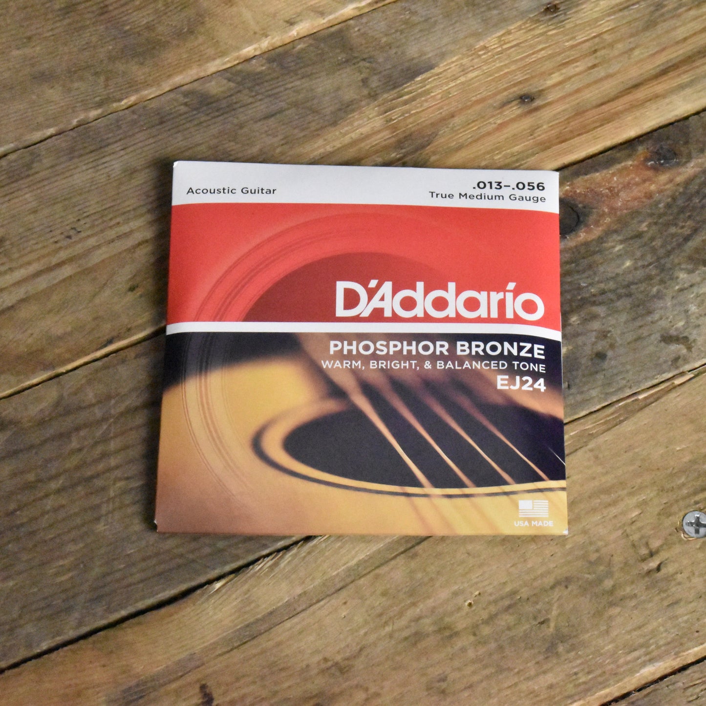 D'Addario EJ24 Phosphor Bronze Acoustic Guitar Strings True Medium 13-56