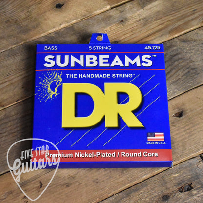 DR Sunbeams Nickel Plated 5-String Bass Electric Guitar Strings NMR5-45 45-125