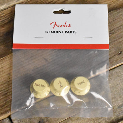 Fender Stratocaster Knob Set - Aged White