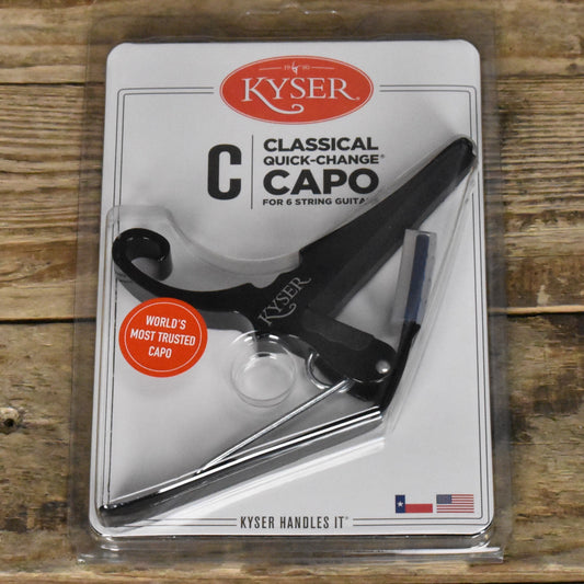 Kyser Quick Change Classical Guitar Capo - Black - KGCBA