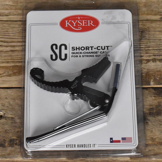 Kyser Quick Change Short-Cut Guitar Capo - Black - KG3B