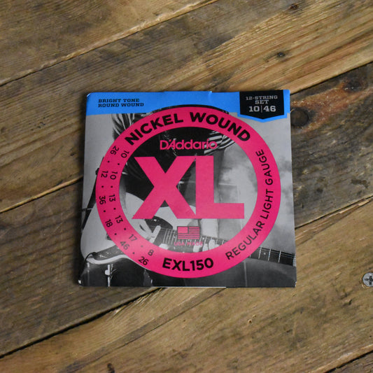 D'Addario EXL150 Nickel Wound 12-String Electric Guitar Strings Regular Light 10-46