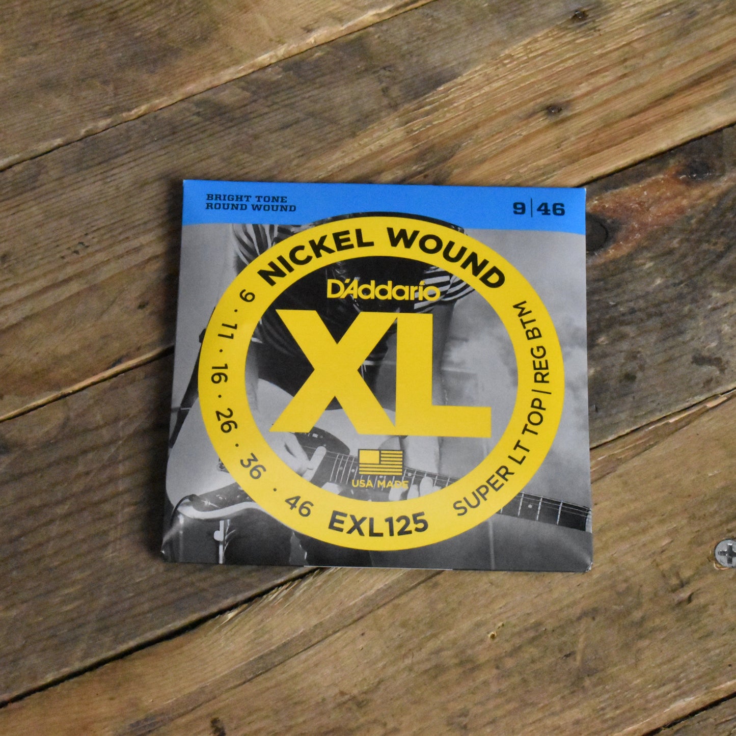 D'Addario EXL125 Nickel Electric Guitar Strings Hybrid Gauge 09-46