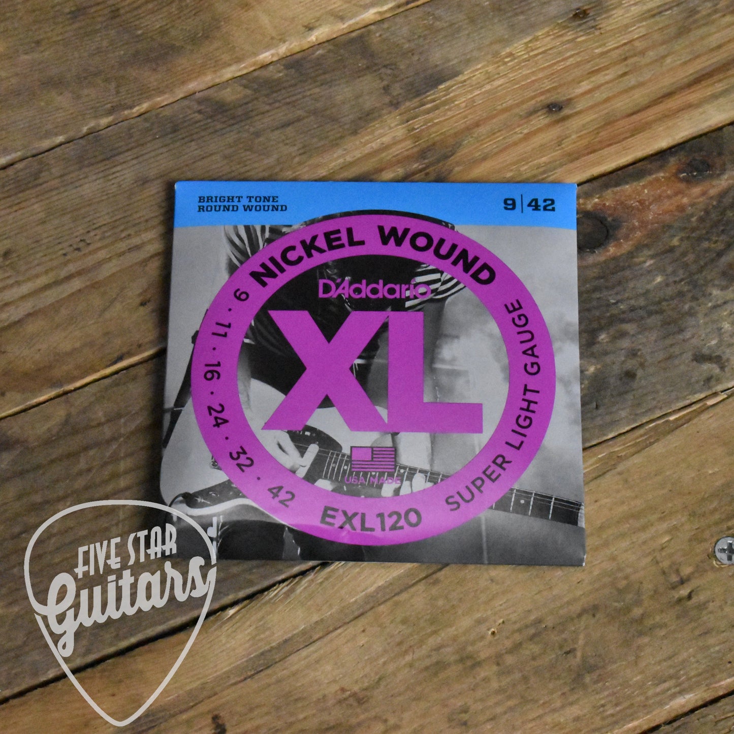 D'Addario EXL120 Nickel Wound Electric Guitar Strings Super Light 09-42