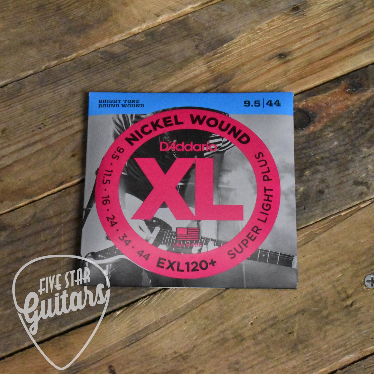 D'Addario EXL120+ Nickel Wound Guitar Strings Plus Gauge 9.5-44