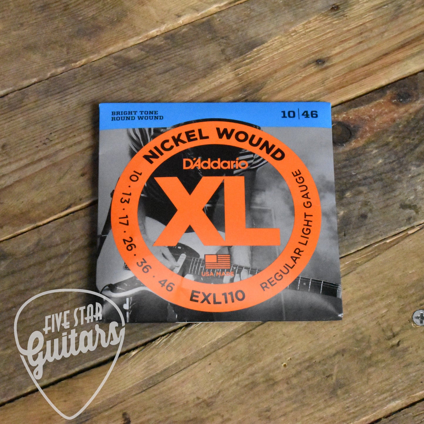 D'Addario EXL110 Nickel Wound Electric Guitar Strings 10-46