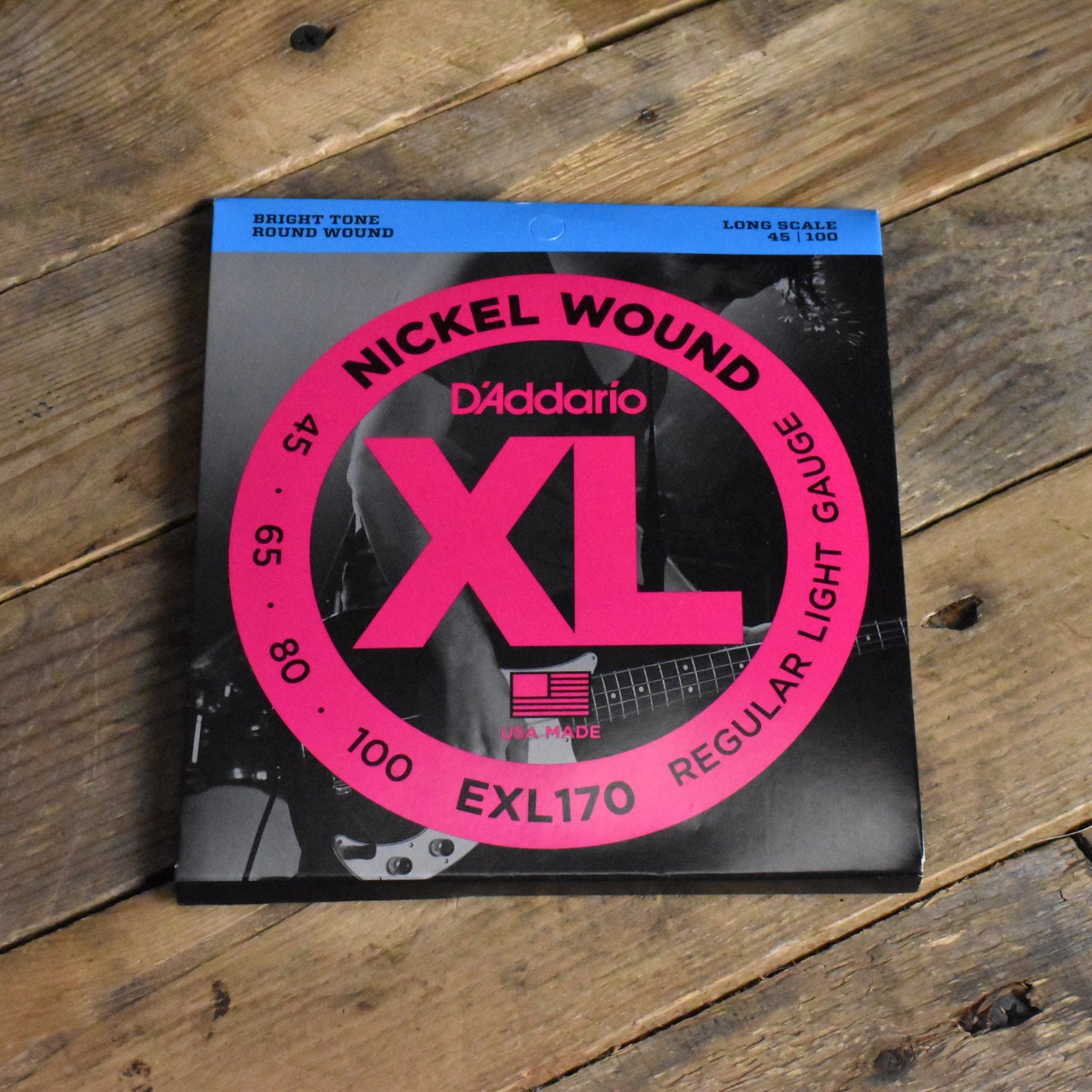 D'Addario EXL170 Nickel Wound Electric Bass Strings - Long Scale 45-100