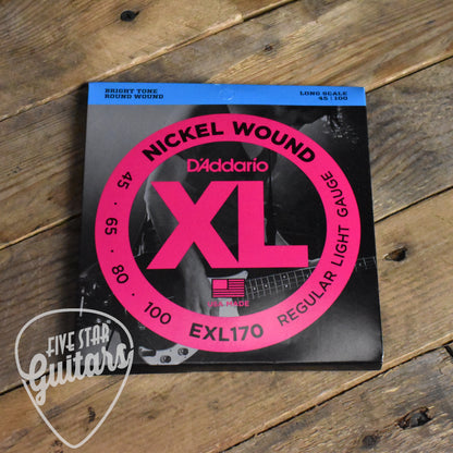 D'Addario EXL170 Nickel Wound Electric Bass Strings - Long Scale 45-100