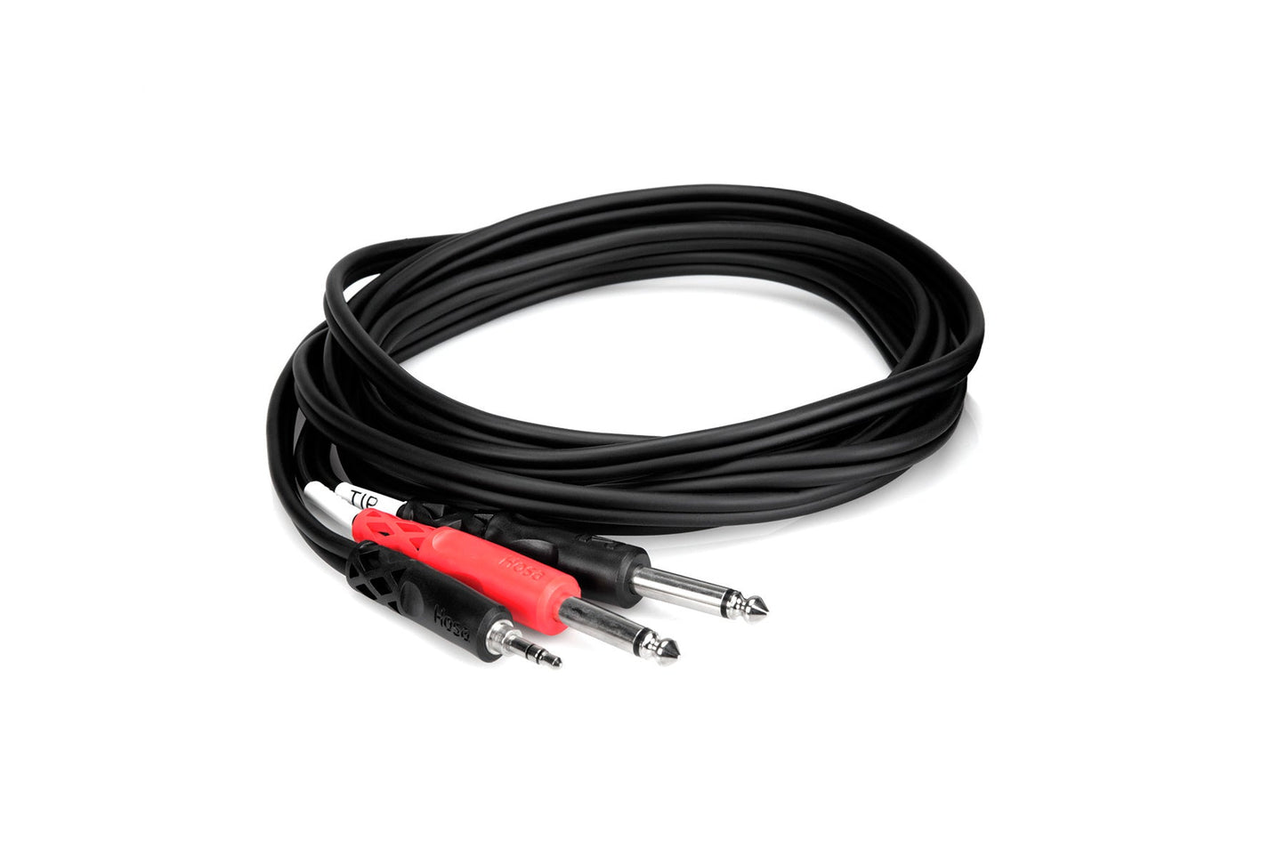 Hosa Stereo Breakout Cable 3.5 mm TRS to Dual 1/4" TS - 3ft - CMP-153