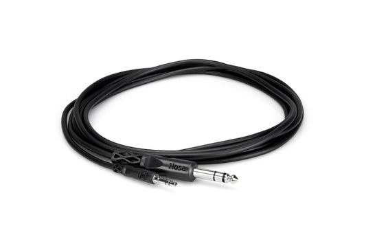 Hosa Stereo Interconnect Cable 3.5 mm TRS to 1/4" TRS - 10ft -CMS-110