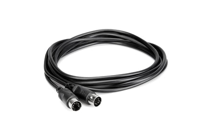 Hosa MIDI Cable Straight 5-Pin DIN to Same - 10ft - MID-310BK